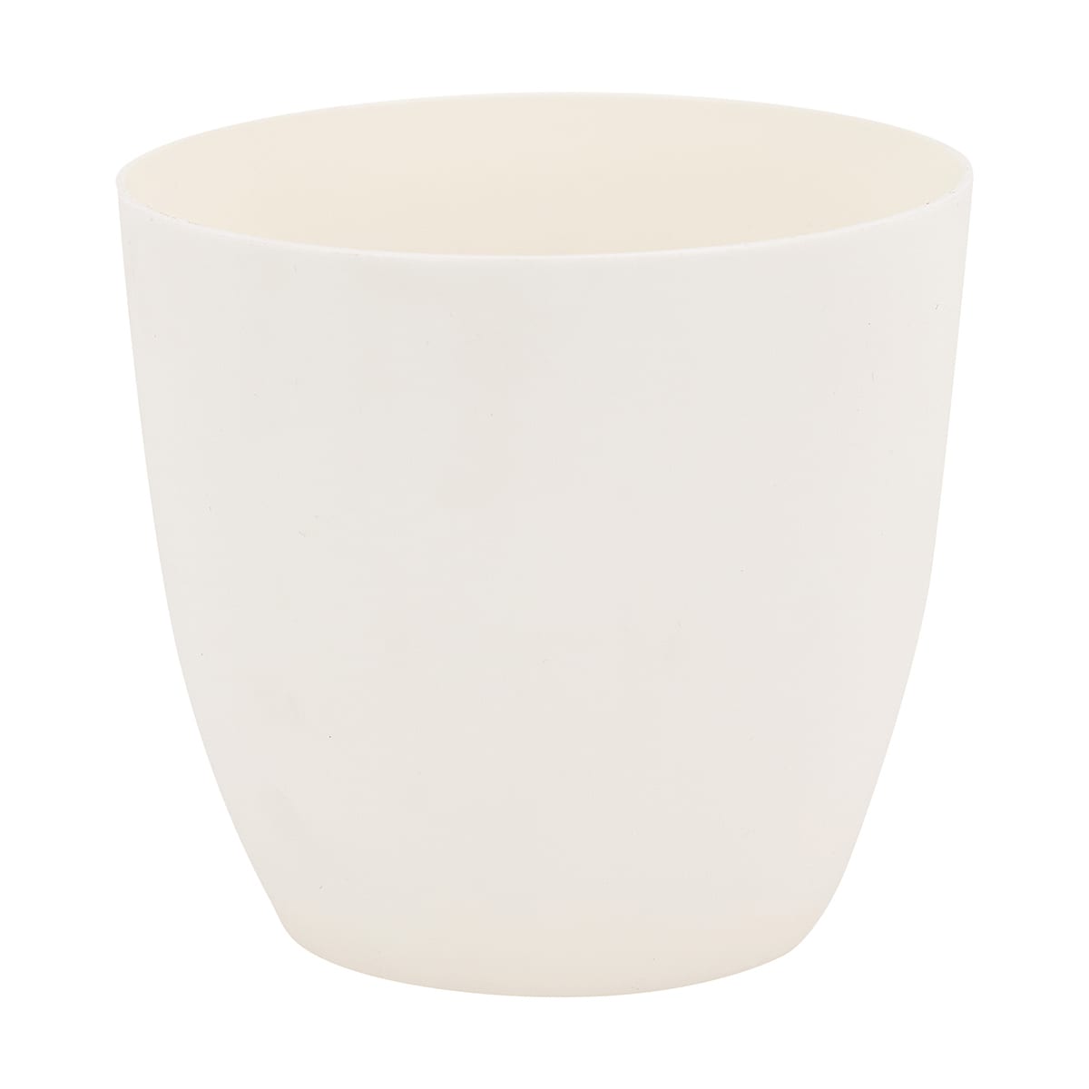 12cm Plastic Pot - White