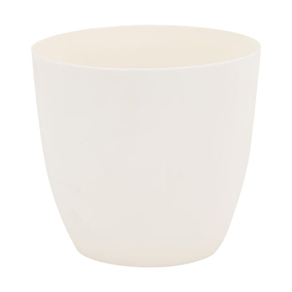 12cm Plastic Pot - White