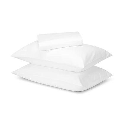 500 Thread Count Australian Grown Cotton Sheet Set - Double Bed, White