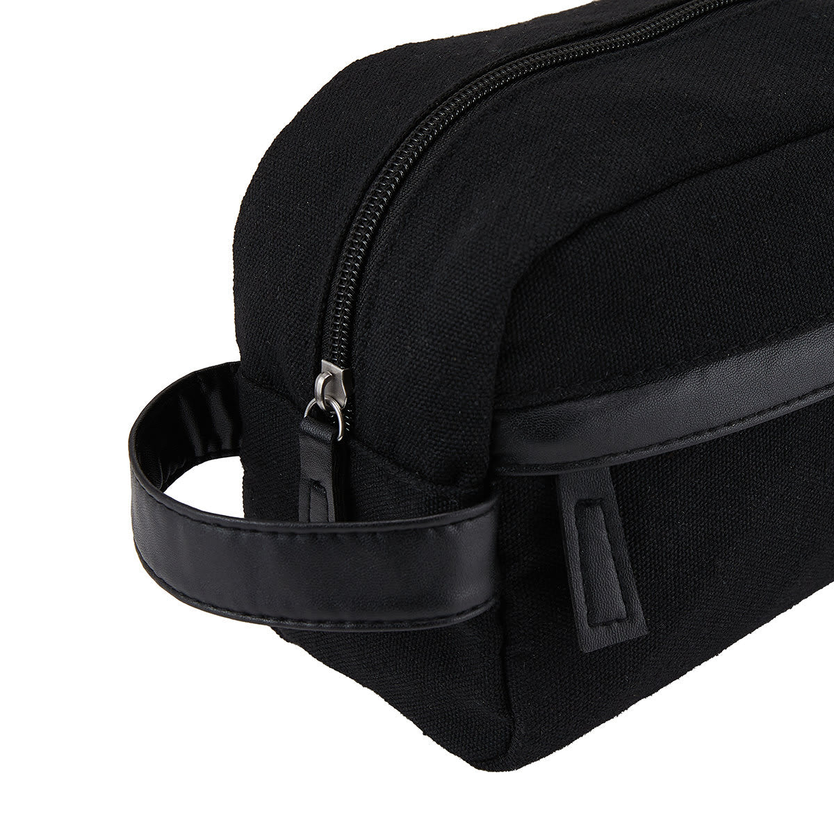 Canvas Washbag - Black