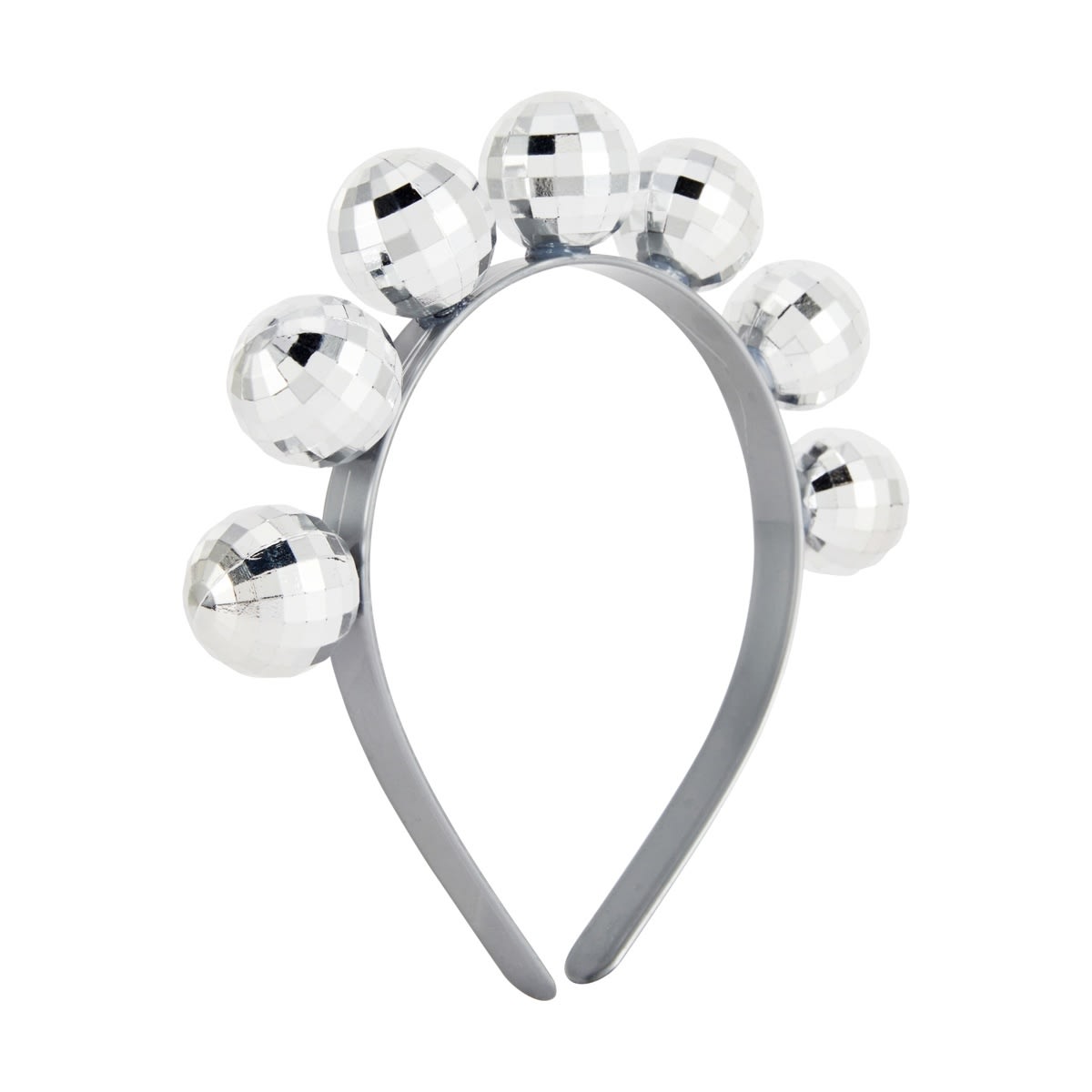 Disco Ball Headband  - Silver Tone