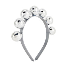 Disco Ball Headband  - Silver Tone