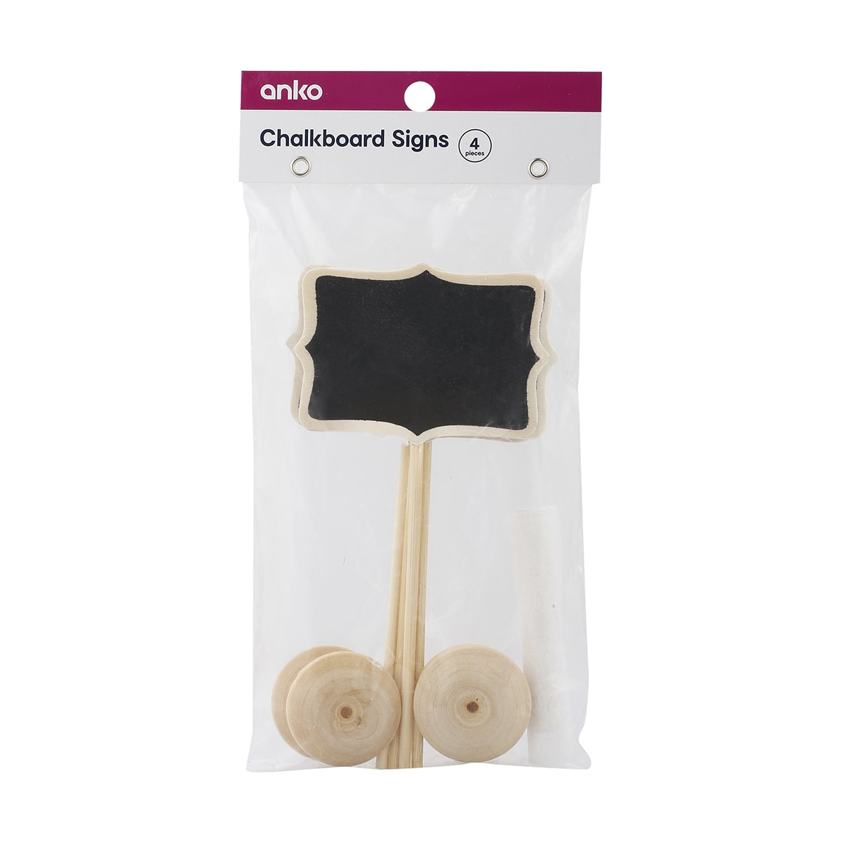 4 Pack Chalkboard Signs