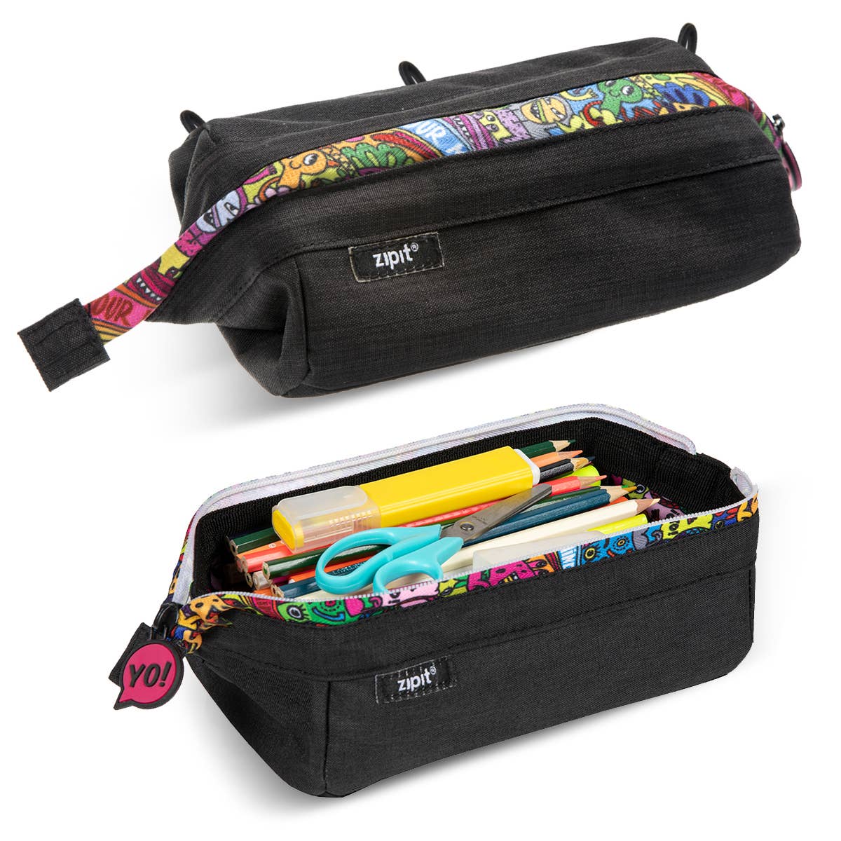 ZIPIT Lenny Pencil Case Stationary Best Seller 3yrs+