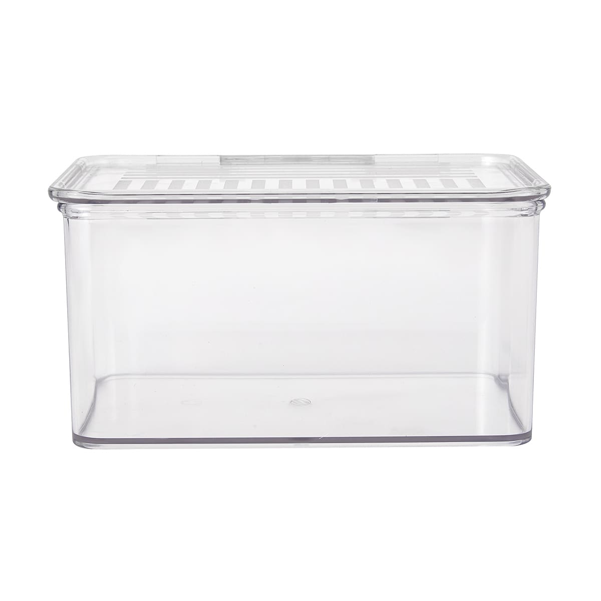 Clear Short Square Container with Lid