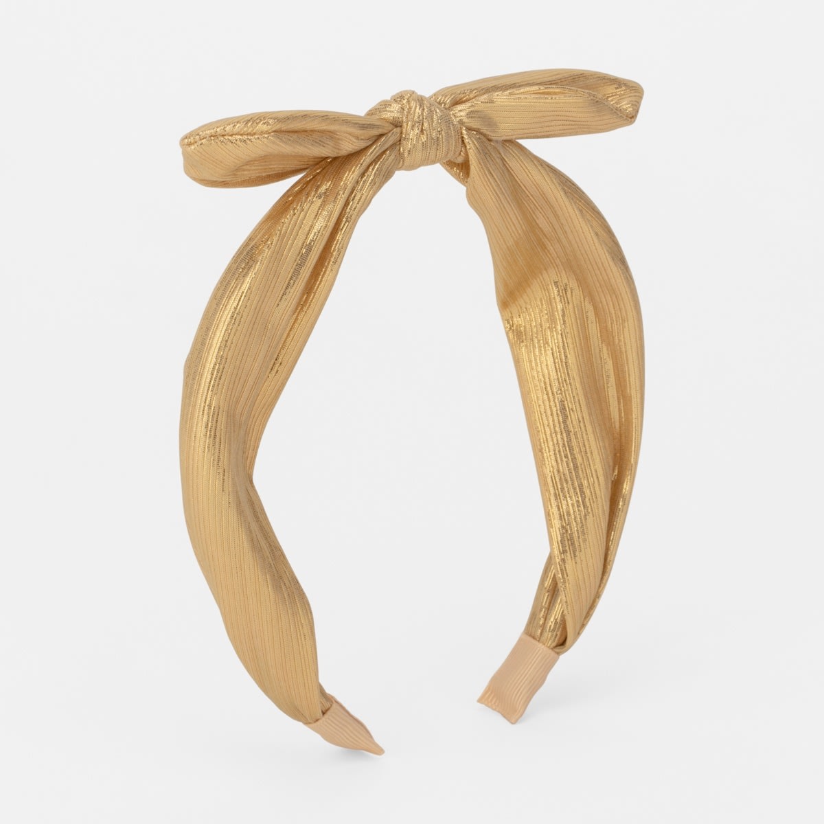 Bow Hairband - Gold Tone