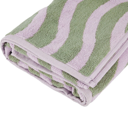 Lilac Wave Cotton Bath Towel