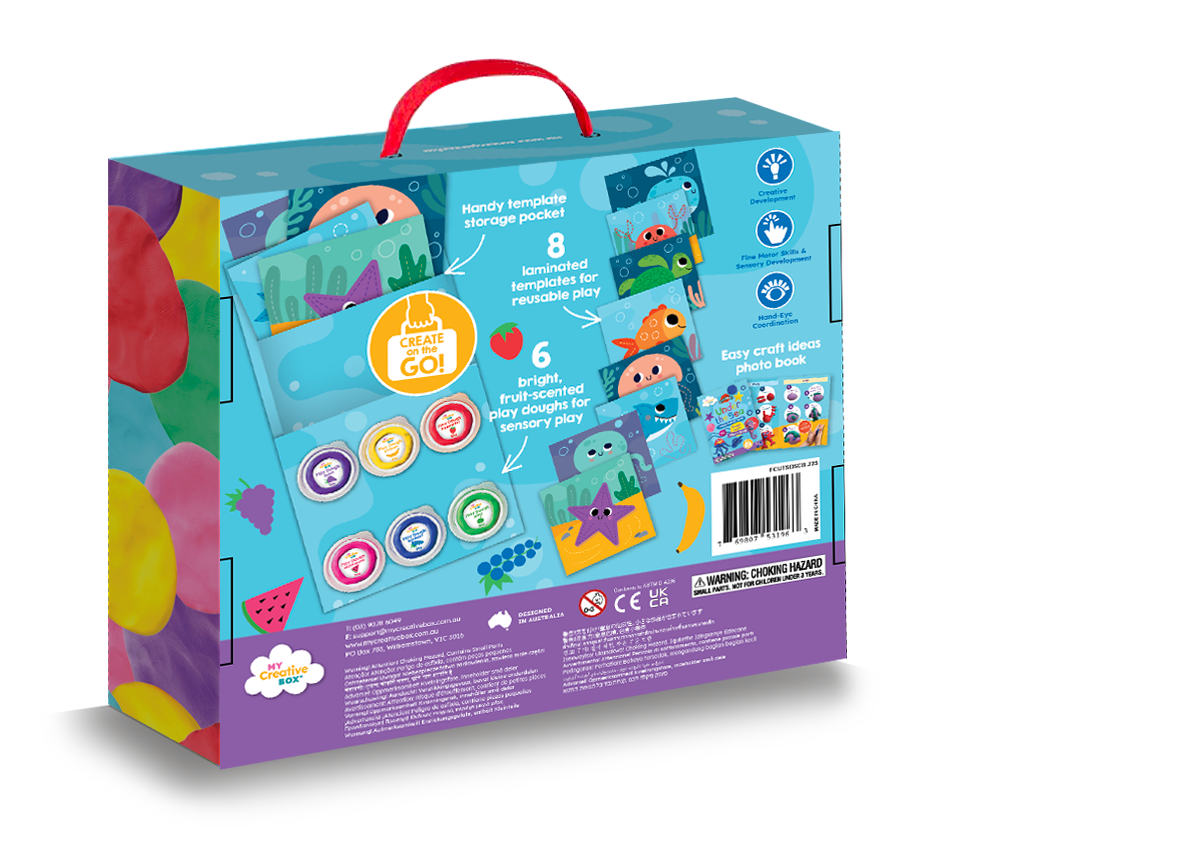 My Creative Box Under the Sea Dough Playdough Sand Toys Ocean Toys Art and craft for kids Best Seller 3yrs+