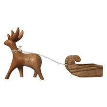 Papoose Wooden Reindeer and Sleigh  Pretend and Imaginative Play Christmas Range 3yrs+