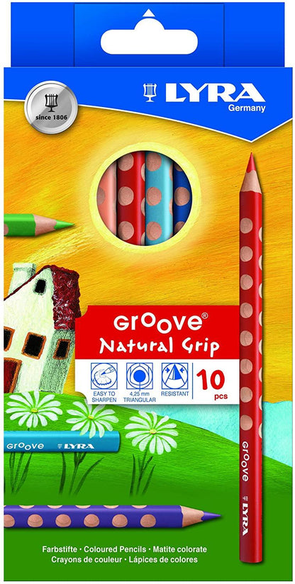 Lyra Groove Coloured Pencils 10 Pencils Stationary Art and craft for kids Best Seller 3yrs+