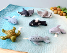 Tara Treasures Felt Sea Creatures Set of 7 Pretend & Imaginative Play Ocean Felt Animals 3yrs+
