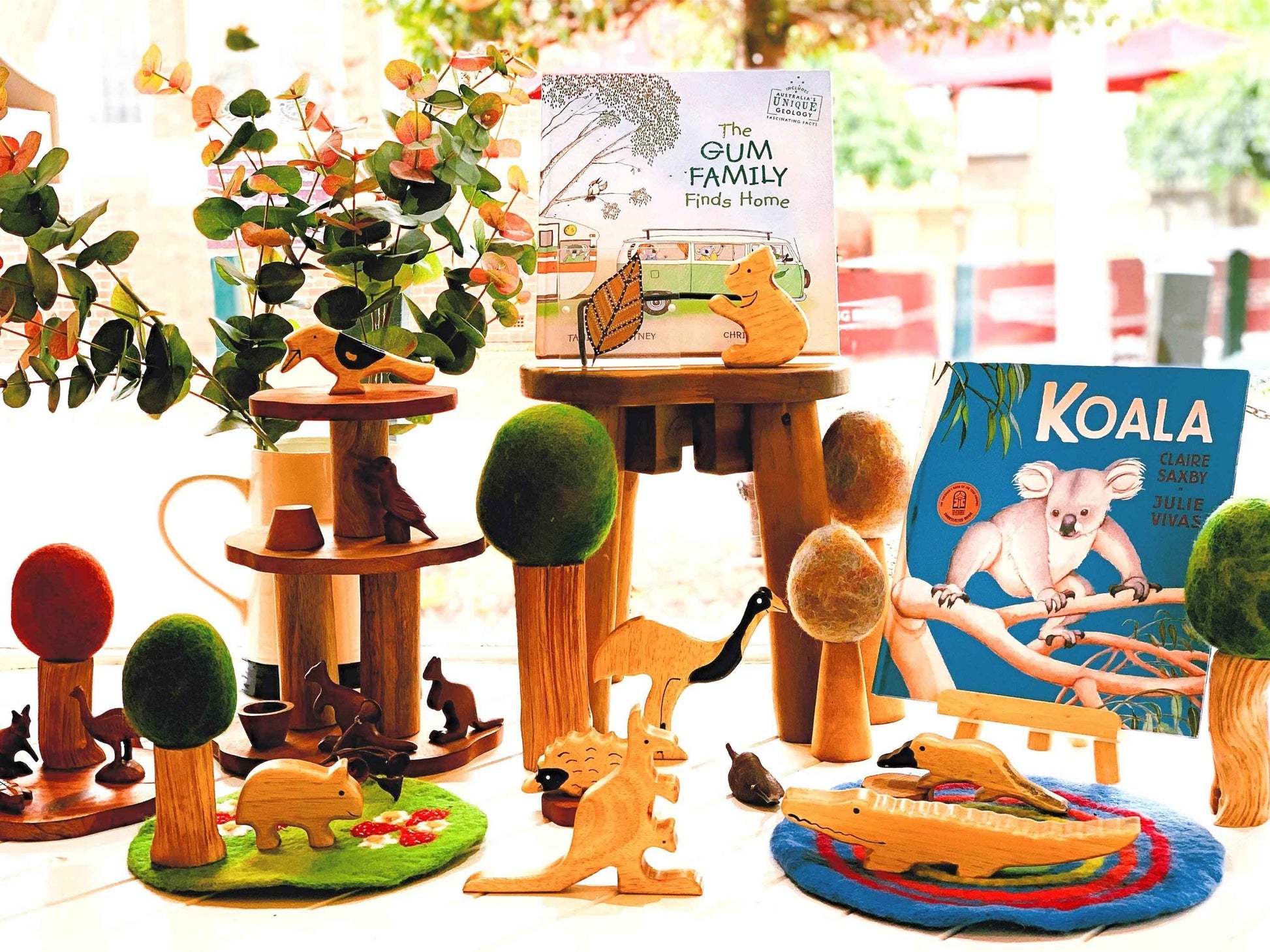 Papoose Wooden Stacking Pyramid 9pcs  Pretend and Imaginative Play School Range 3yrs+