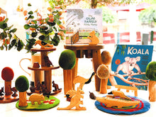 Papoose Wooden Stacking Pyramid 9pcs  Pretend and Imaginative Play School Range 3yrs+