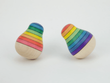 Mader Roly Poly Pear Rainbow Baby Toddler Toys Wooden Toys 8m+