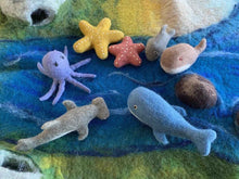 Papoose Felt Sea Animal Set 7 Piece Pretend & Imaginative Play Ocean Toys Felt Animals 3yrs+