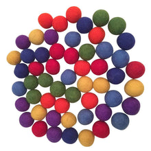 Papoose Felt Balls Medium Rainbow 49 Piece 3.5cm Pretend & Imaginative Play Toys 3yrs+