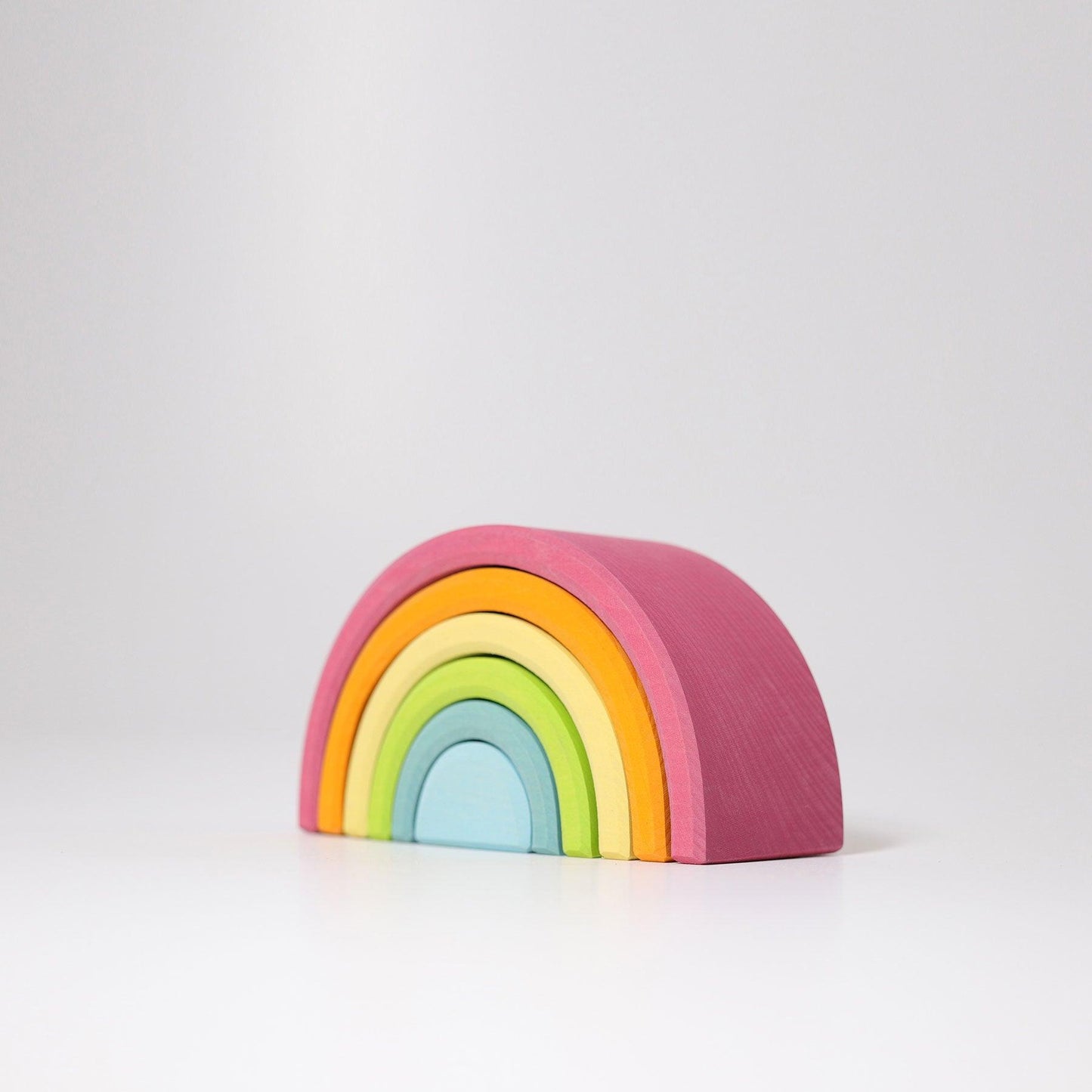 Grimm's Rainbow Medium Pastel Wooden Baby Toddler Toys 12m+