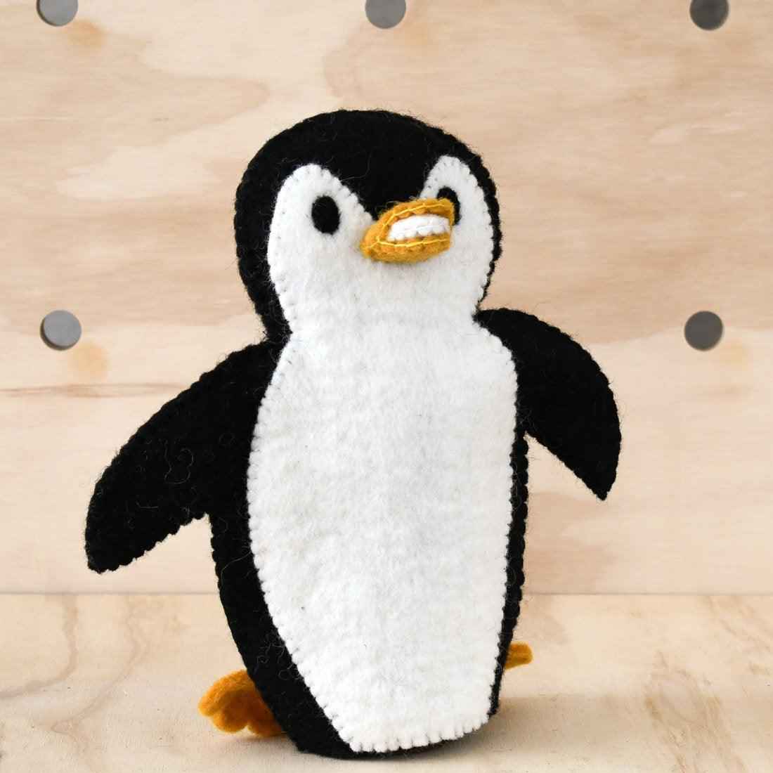 Tara Treasures Felt Penguin Hand Puppet Pretend & Imaginative Play Ocean Animal Toys Retired 3yrs+