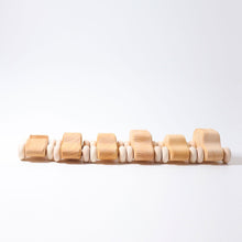 Grimm's Wooden Cars Natural Set of 6 Toy Car Baby Wooden Toy Car Baby Gifts Idea 0m+