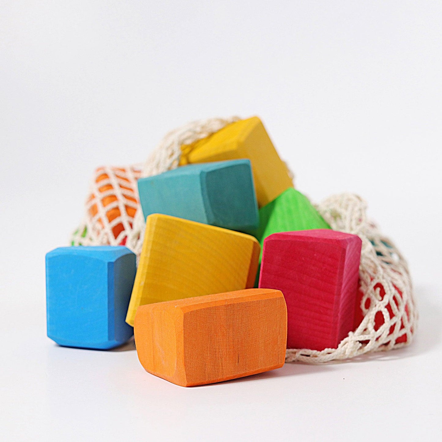 Grimm's Coloured Waldorf Blocks Baby Toys Building Blocks Baby Gifts Idea 0m+