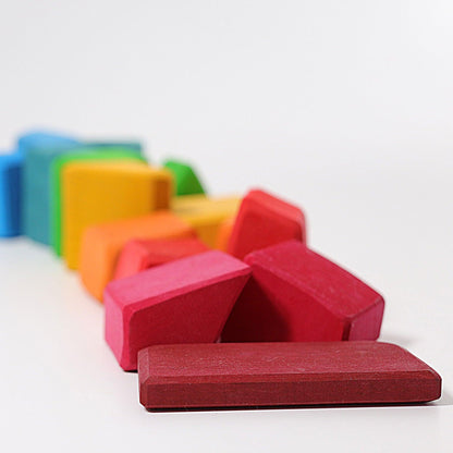 Grimm's Coloured Waldorf Blocks Baby Toys Building Blocks Baby Gifts Idea 0m+