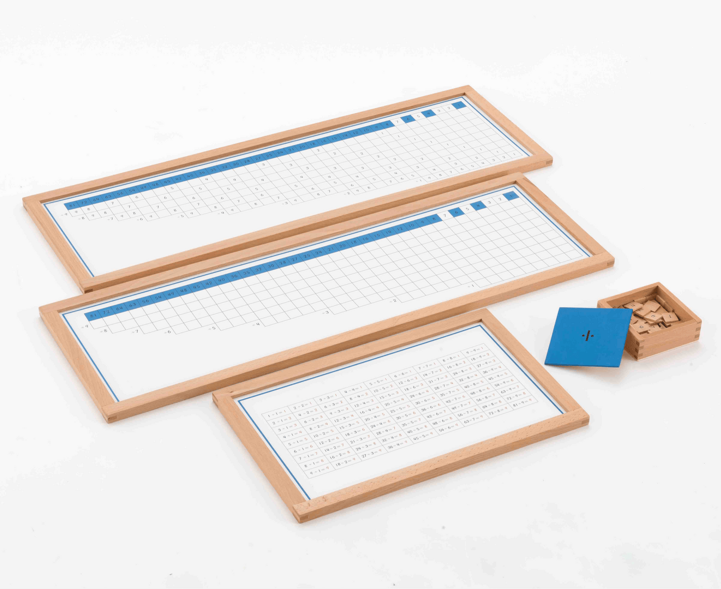 Montessori Division Working Charts Early Math STEM Toys Math Games for Kids