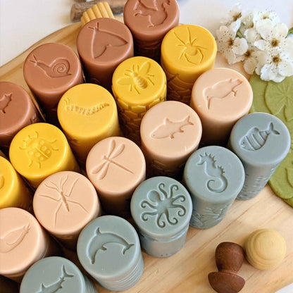 Yellow Door Let’s Roll Habitat Rolling Pin Complete Set of 4 Playdough Sand Toys Sensory Toys  Art and Craft For Kids Best Seller 2yrs+