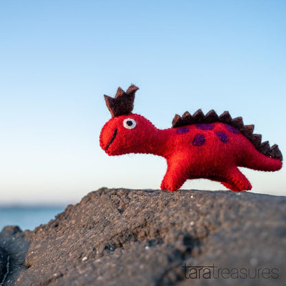 Tara Treasures Felt Dinosaur Pretend & Imaginative Play Felt Animals Dinosaur and Dragon Theme 3yrs+