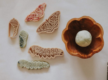 Kinfolk Pantry Life Cycle of a Butterfly Monarch Eco Cutter Set Playdough Toys Art and craft for kids 3yrs+