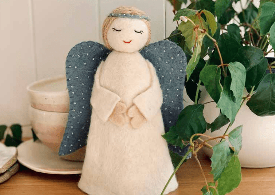Pashom Christmas Tree Topper Felt Christmas Angel Large Pretend & Imaginative Play Toys Christmas Range 3yrs+