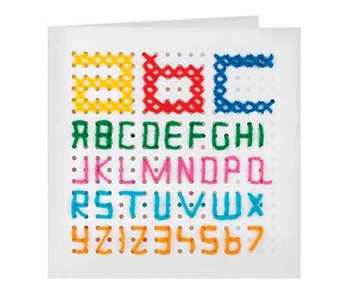Stitching Card 10s 16 x 16cm by Zart Art and craft for kids 6yrs+