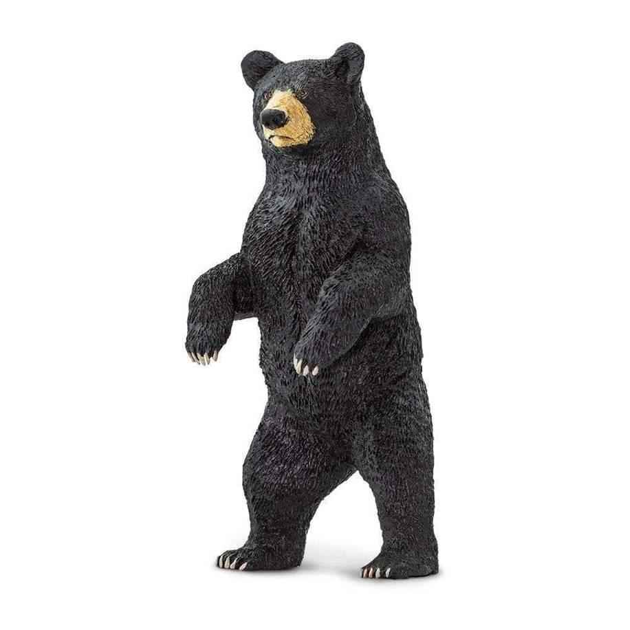 Standing Black Bear Figurine by Safari Ltd Woodland Collection Animal Figurines Clearance 3yrs+