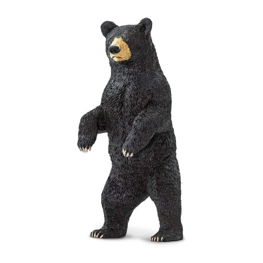 Standing Black Bear Figurine by Safari Ltd Woodland Collection Animal Figurines Clearance 3yrs+