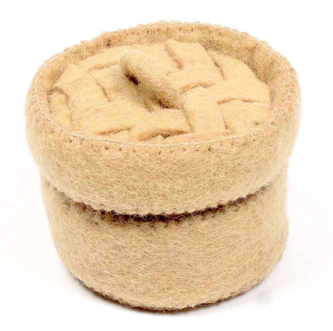 Papoose Felt Yum Cha Steamer Basket Set of 2 Pretend & Imaginative Play Kitchen Accessories 3yrs+