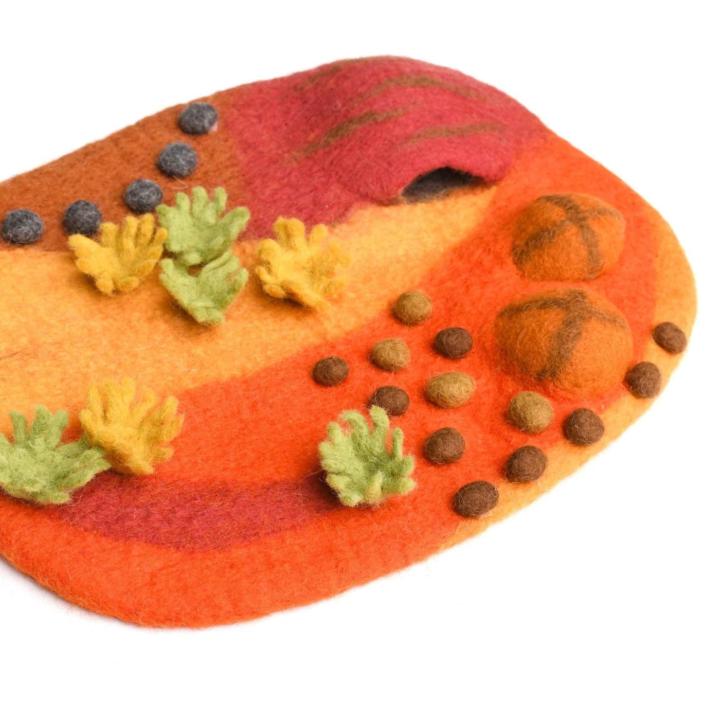 Tara Treasures Small Felt Australian Outback Earth Play Mat Playscape 35cm Australian Animals Pretend & Imaginative Play Toys Best Seller 3yrs+