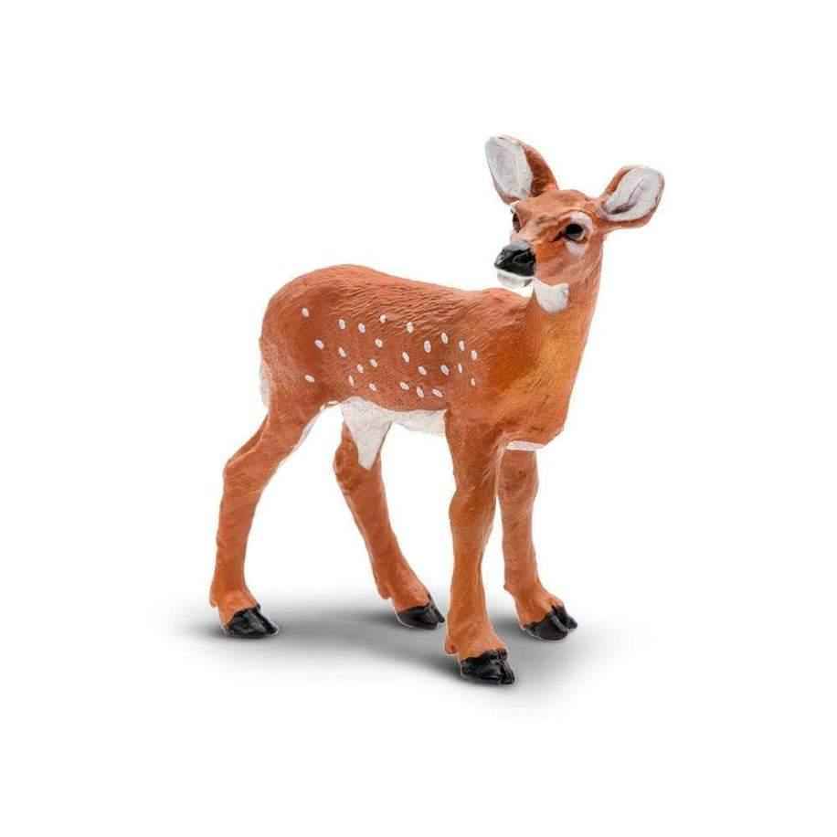Whitetail Deer Fawn Figurine by Safari Ltd Woodland Collection Animal Figurines 3yrs+