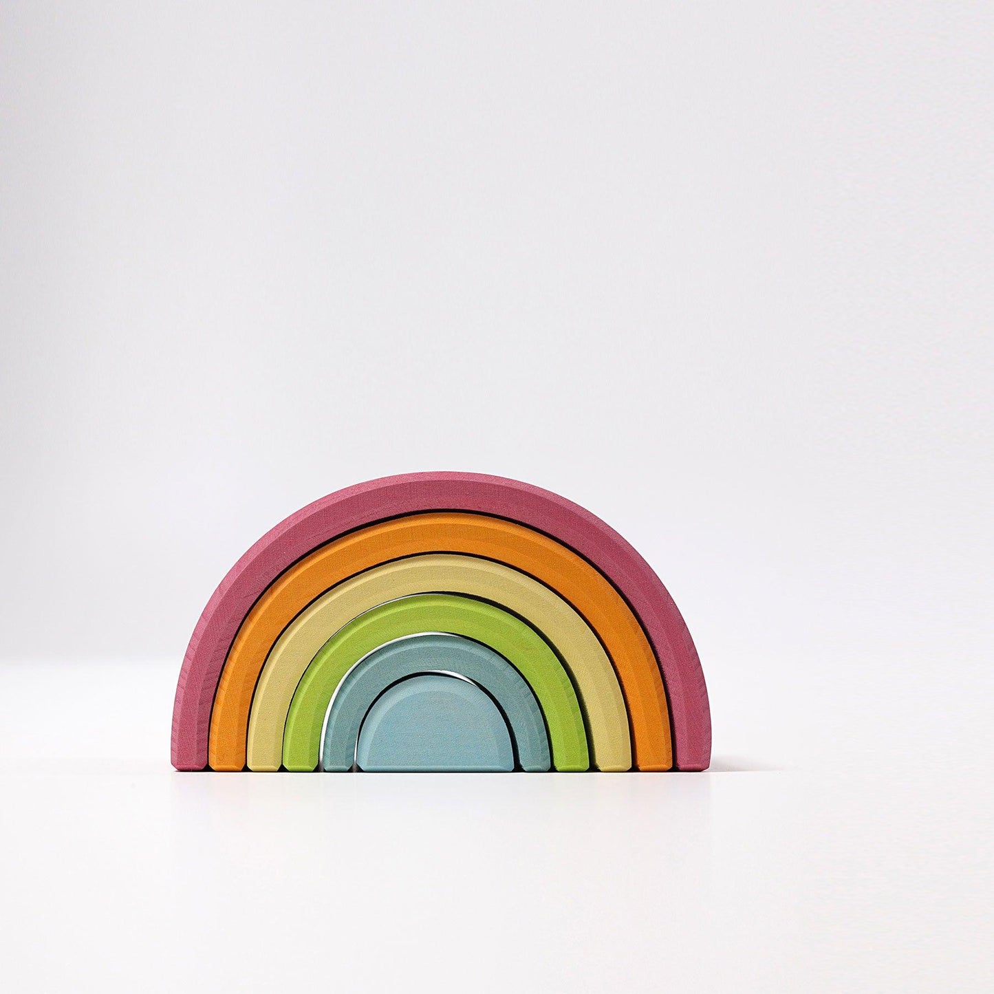 Grimm's Rainbow Medium Pastel Wooden Baby Toddler Toys 12m+