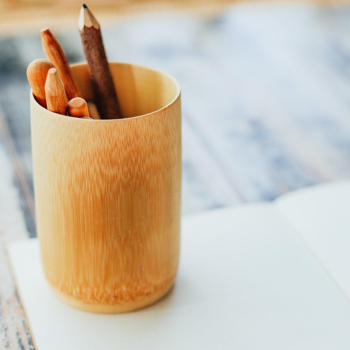 Explore Nook Bamboo Natural Cup Nature Wooden Play Tools Sensory Toys Retired 2yrs+