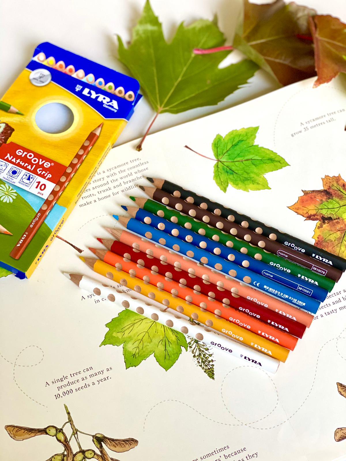 Lyra Groove Coloured Pencils 10 Pencils Stationary Art and craft for kids Best Seller 3yrs+