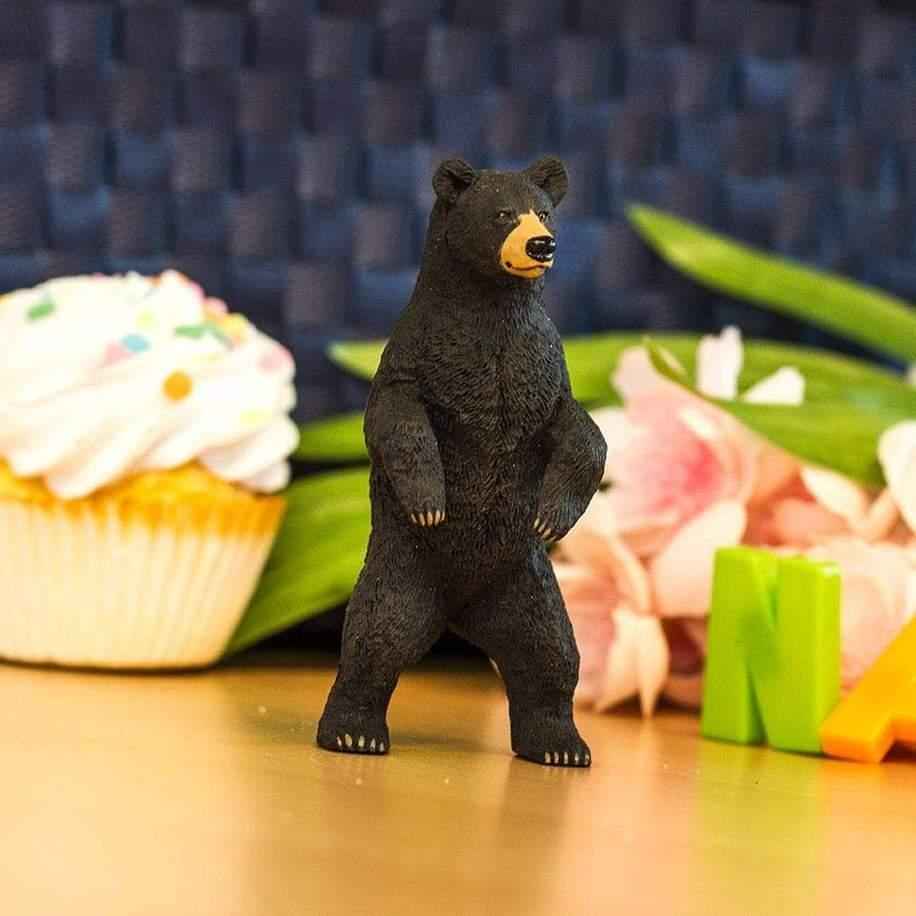 Standing Black Bear Figurine by Safari Ltd Woodland Collection Animal Figurines Clearance 3yrs+