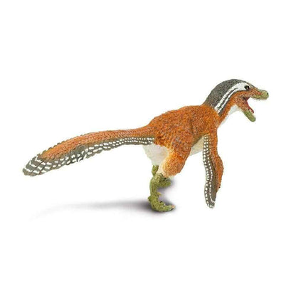 Feathered Velociraptor Figurine by Safari Ltd Large Dinosaur & Prehistoric World Collection Animal Figurines Dinosaur and Dragon Theme 3yrs+