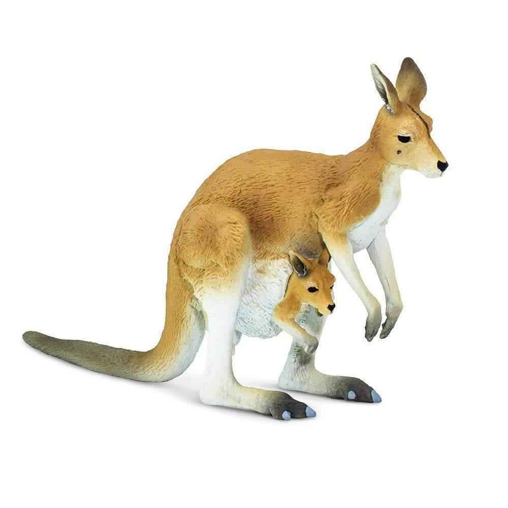 Kangaroo with Joey Figurine by Safari Ltd Australian Collection Animal Figurines 3yrs+