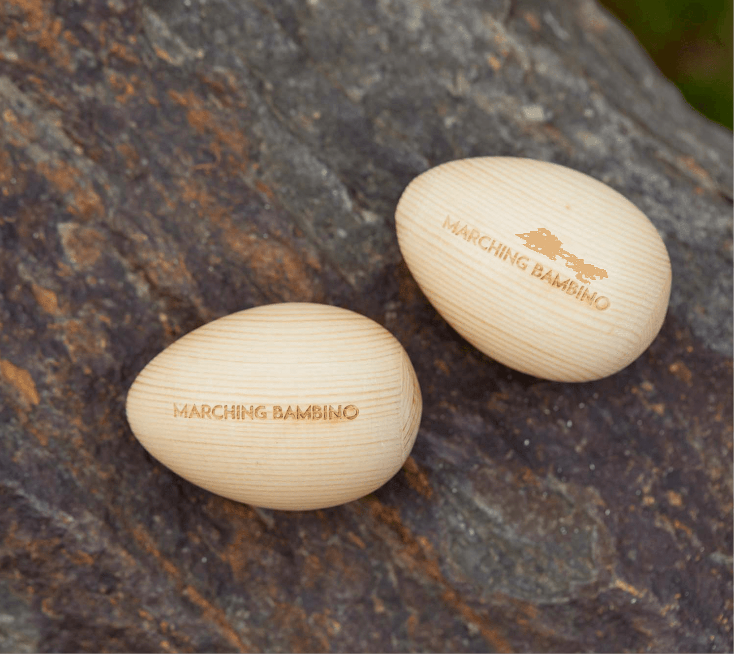 2 X Egg Shakers by Marching Bambino Musical Instrument for Kids Baby Toys Baby Gift Idea 6m+