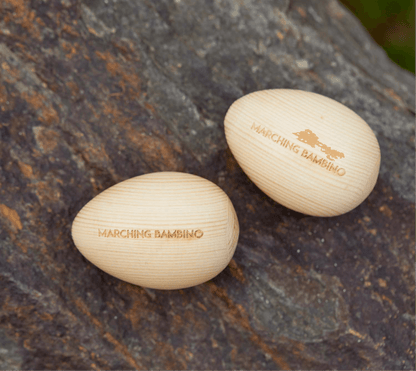 2 X Egg Shakers by Marching Bambino Musical Instrument for Kids Baby Toys Baby Gift Idea 6m+
