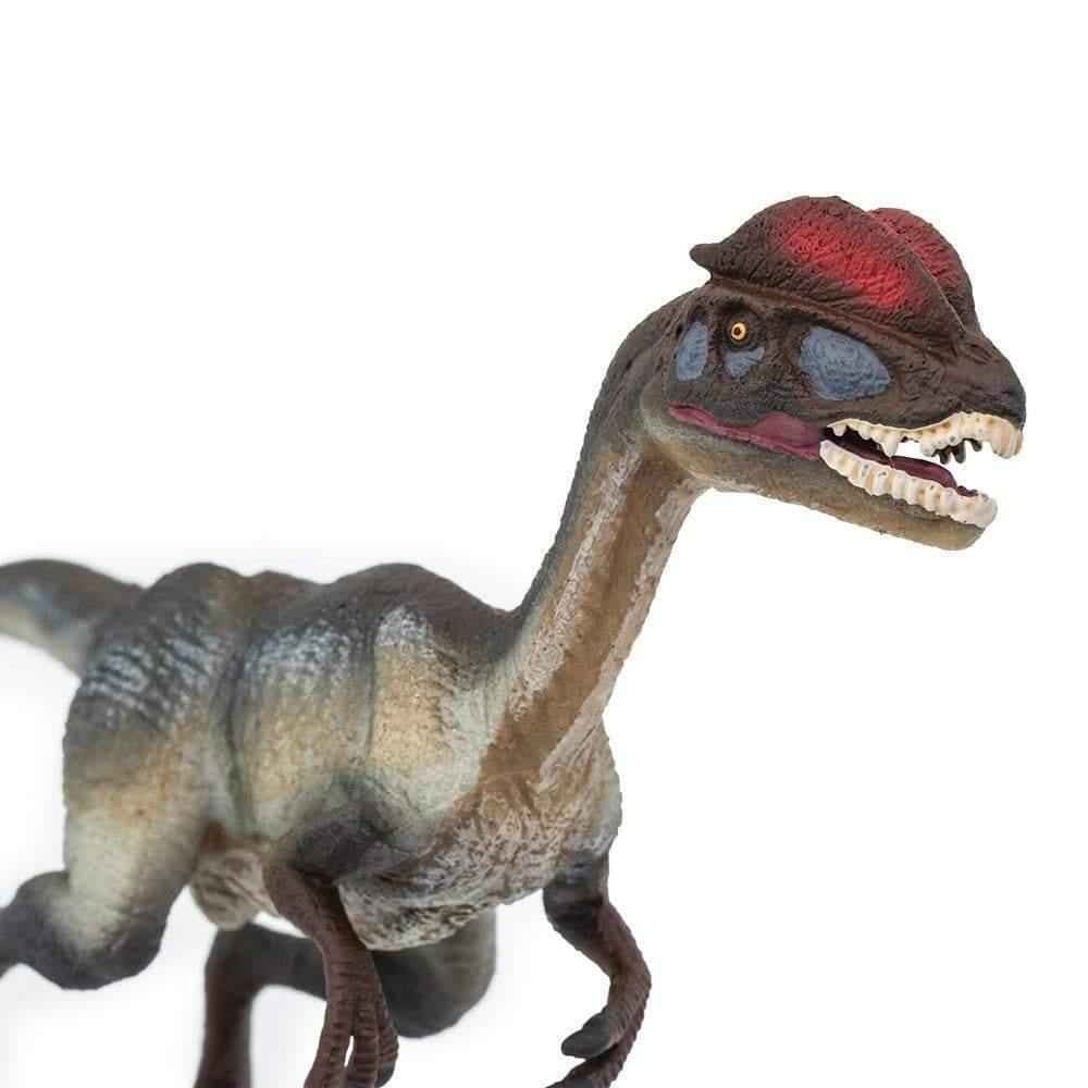 Dilophosaurus Figurine by Safari Ltd Large Dinosaur & Prehistoric World Collection Animal Figurines Dinosaur and Dragon Theme Clearance 3yrs+