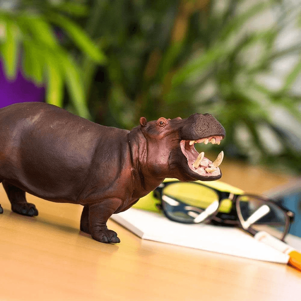 Hippopotamus Figurine by Safari Ltd Extra Large Safari Collection Animal Figurines 3yrs+