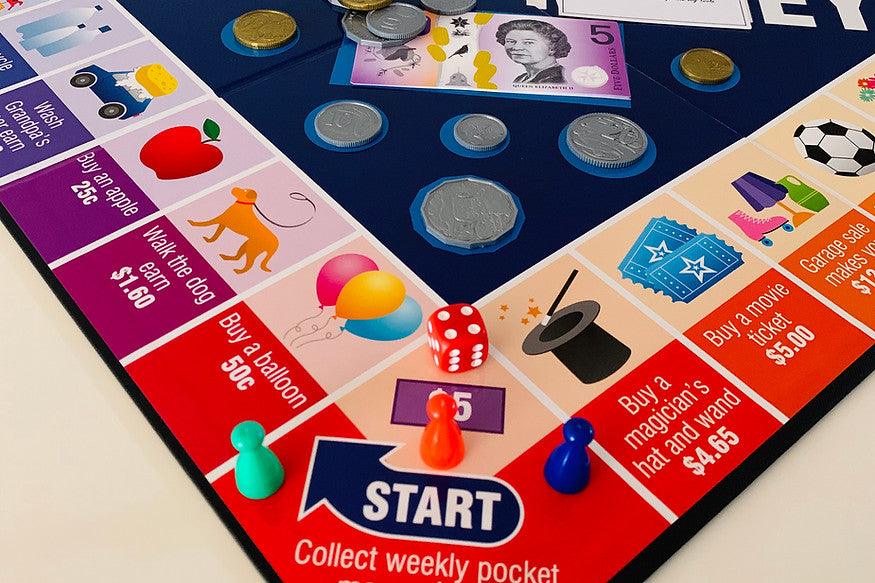 Pocket Money Board Game 1 Spend or Save Learn Exchange Equivalent by Knowledge Builder Math STEM Range Math Games for Kids Best Seller Most Loved in Store 5yrs+