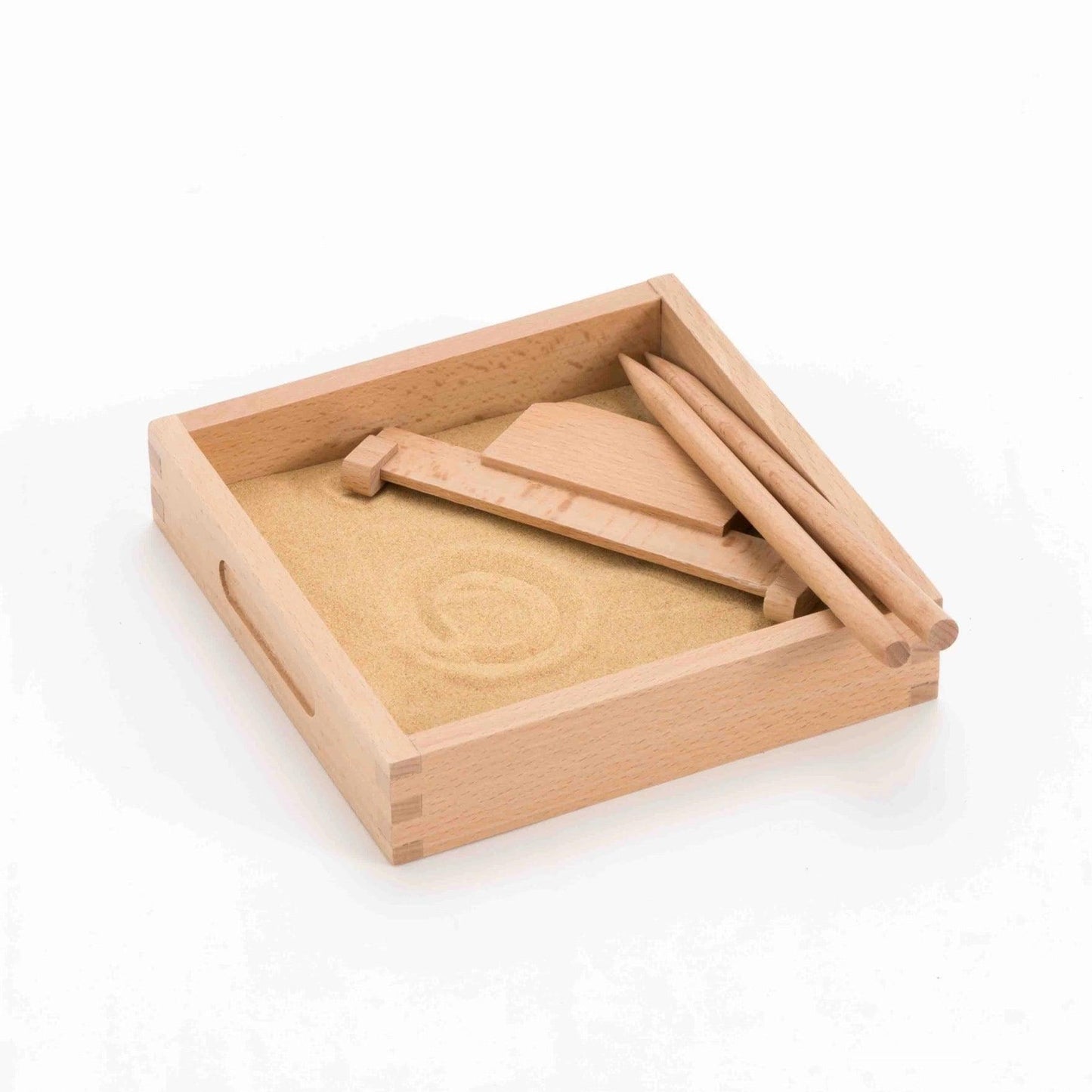 Small Montessori Sand Tray Clear with Tracing Pen 17 x 17cm Sensory Toys