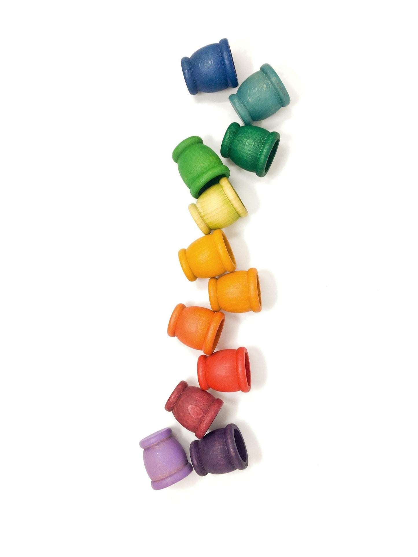 Grapat Mates Rainbow 12 pieces Baby Toddler Toys for Kids 10m+