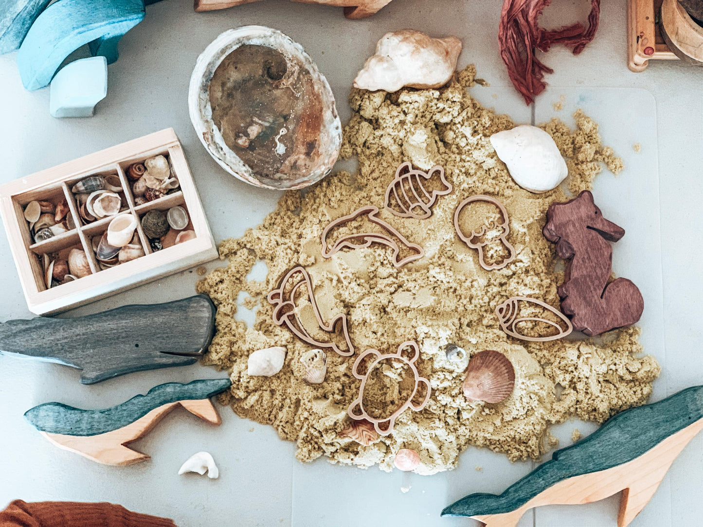 Kinfolk Pantry Mini Under The Sea Eco Cutter Set Playdough Toys Art and craft for kids 3yrs+